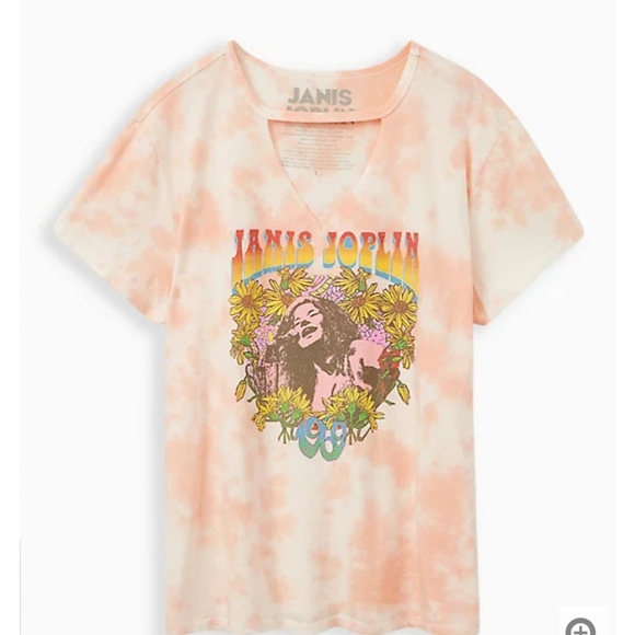 NWT Janis Joplin OrangeTie Dye Torrid Top Sz 0 - Picture 2 of 4